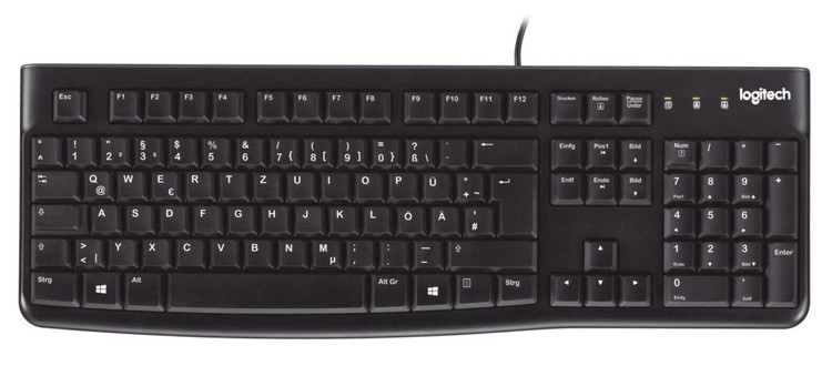 کیبورد سیمی مشکی لاجیتک مدل K120 استوک