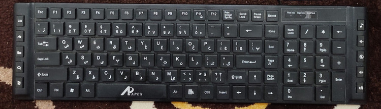خرید کیبرد سیمی مدل KB1100 USB مشکی استوک