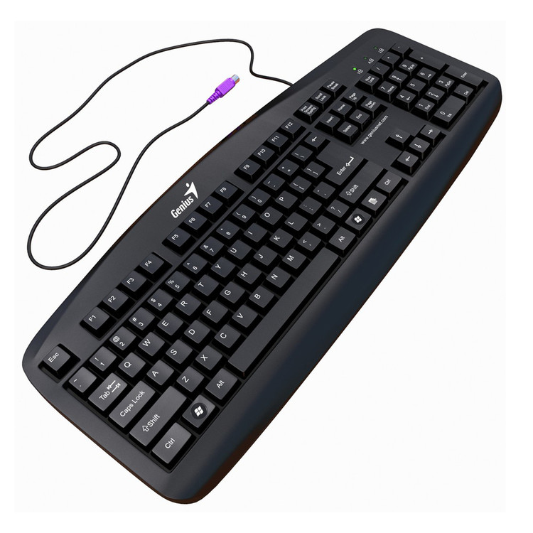 خرید کیبورد سیمی جنیوس مدل KB-110 مشکی PS/2 استوک