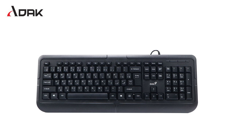 خرید کیبورد سیمی جنیوس مدل KB-118 مشکی با اتصال PS/2 استوک