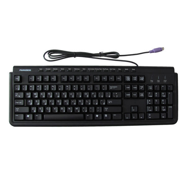 خرید کیبورد سیمی تسکو مدل TK-8024 PS/2 استوک