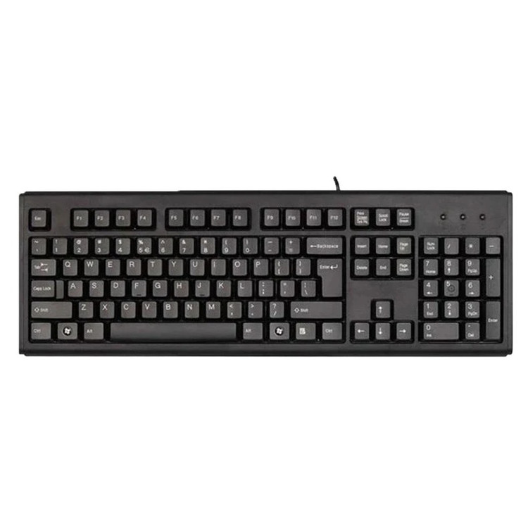 خرید کیبورد سیمی ایفورتک مدل KR-83 PS/2 مشکی استوک