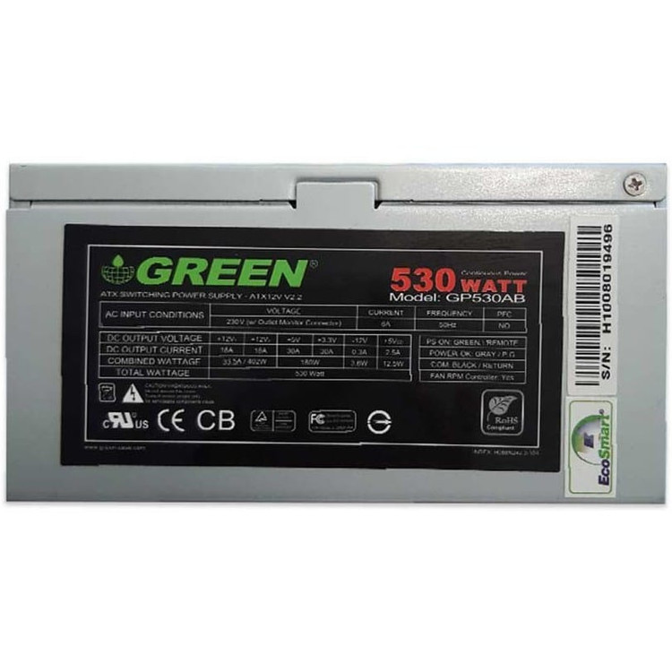 خرید پاور کامپیوتر گرین مدل GP530AB 530 وات استوک