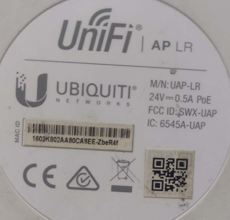 خرید اکسس پوینت یوبیکیوتی مدل UniFi AP LR | پوشش وای فای تا ۱۸۳ متر استوک