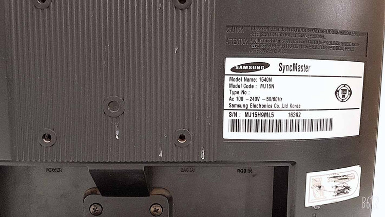 مانیتور سامسونگ مدل 1540N سایز 15 اینچ با کیفیت تصویر شفاف و دوام بالا استوک