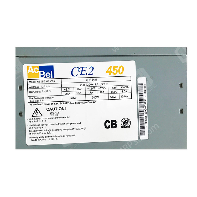 خرید پاور کامپیوتر ای سی بل مدل CE2 HB9023 ۴۵۰ وات استوک