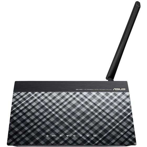 مودم روتر بی‌سیم ایسوس مدل DSL-N10 C1 مناسب اینترنت ADSL و شبکه خانگی استوک