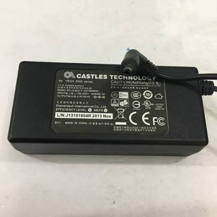 آداپتور Castles Technology AU1360903N منبع تغذیه ۹ ولت ۴ آمپر مخصوص دستگاه کارتخوان استوک