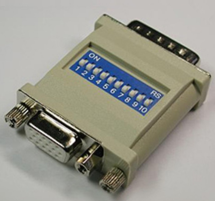 مبدل سریال RS232 DB9 با دیپ سوئیچ 6 حالته مناسب تجهیزات صنعتی و مخابراتی استوک