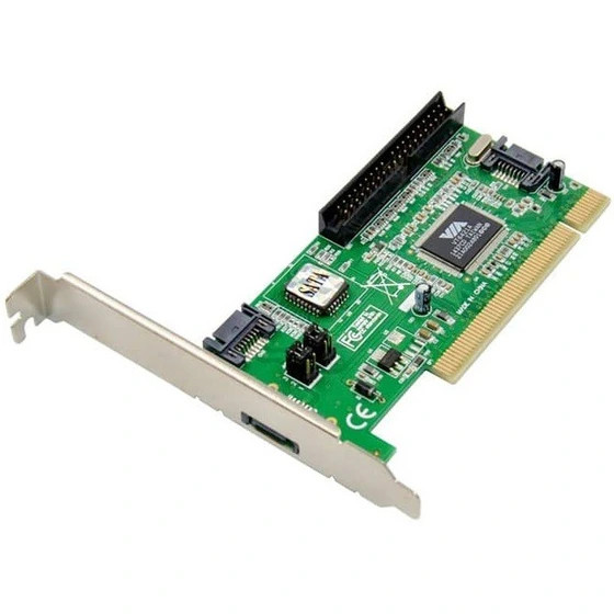 کارت کنترلر SATA و IDE PCI با چیپست VIA VT6421A مناسب استوک