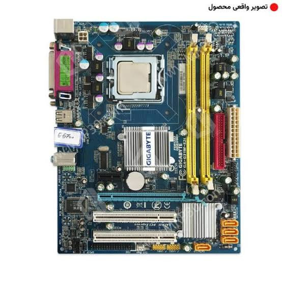 مادربرد Gigabyte GA-945GCM-S2L همراه پردازنده Intel Pentium E5500 و فن اورجینال استوک