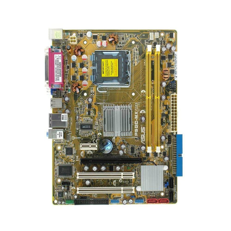 مادربرد ASUS P5GC-MX همراه پردازنده Intel Pentium E5500 و فن اورجینال استوک
