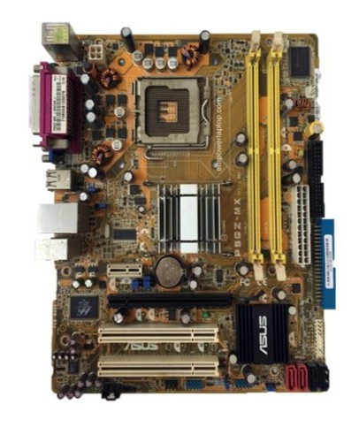 مادربرد ASUS P5GZ-MX همراه پردازنده Intel Pentium E5500 و فن اورجینال استوک