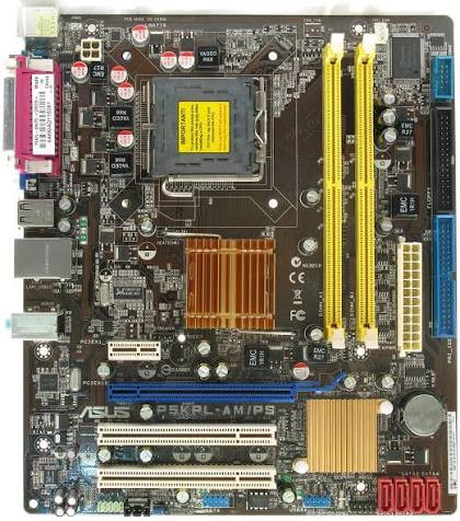مادربرد ASUS P5KPL-AM/PS همراه پردازنده Intel Pentium E5500 و فن اورجینال استوک