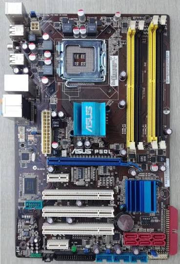 مادربرد ASUS P5QL همراه پردازنده Intel Pentium E5500 و فن اورجینال استوک