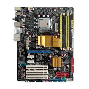 مادربرد ASUS P5QL-E DDR2 همراه پردازنده Intel Pentium E5500 و فن اورجینال استوک
