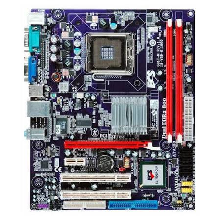 مادربرد ECS G31T-M DDR2 همراه پردازنده Intel Pentium E5500 و فن اورجینال استوک