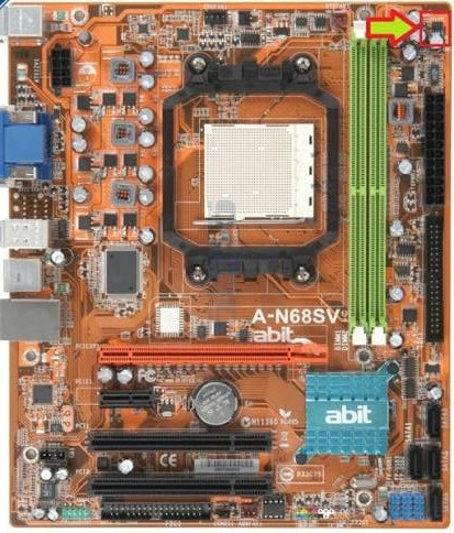 مادربرد ABIT A-N68SV DDR2 همراه پردازنده و فن اورجینال استوک