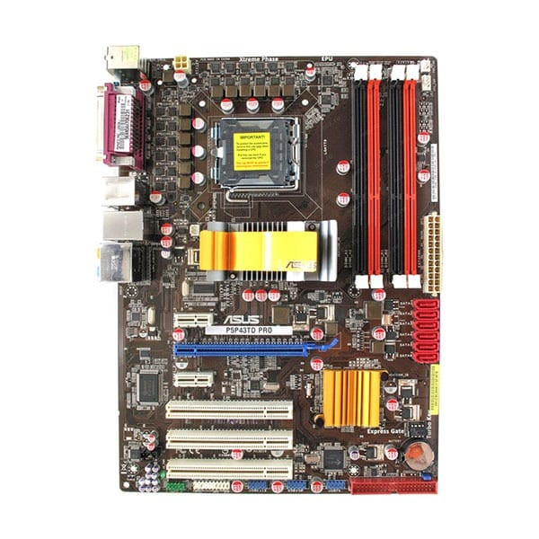 مادربرد ASUS P5P43TD DDR3 همراه پردازنده Intel Pentium E5500 و فن اورجینال استوک