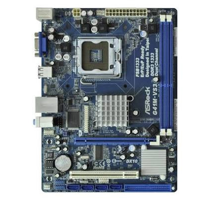 مادربرد ASRock G41M-VS3 DDR3 همراه پردازنده Intel Pentium E5500 و فن اورجینال استوک