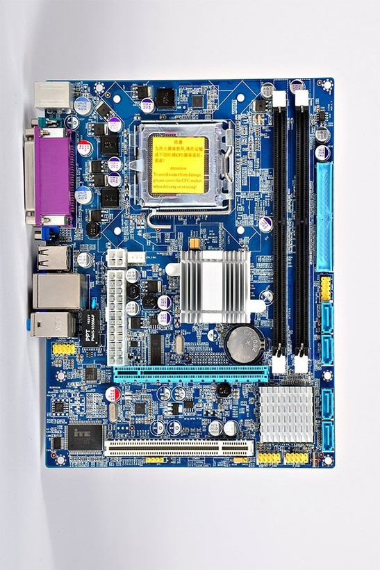 مادربرد NANOTACH G41V183 DDR3 همراه پردازنده Intel Pentium E5500 و فن اورجینال استوک