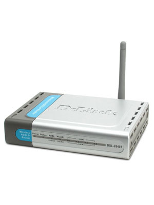 مودم روتر بیسیم D-Link DSL-2640T استوک | مودم ADSL2+ چهار پورت وایفای