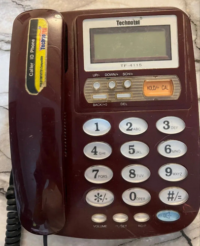 تلفن رومیزی TECHNOTEL TF-4115 استوک | کالر آیدی، اسپیکر، نمایشگر LCD