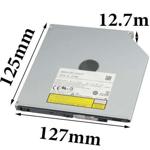 دی وی دی رایتر لپ تاپ SATA Slim 12.7mm اورجینال استوک | تمیز، کیفیت عالی