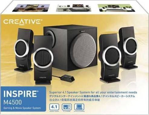 اسپیکر Creative Inspire M4500 استوک | سیستم صوتی 4.1 کاناله مناسب کامپیوتر، فیلم و بازی