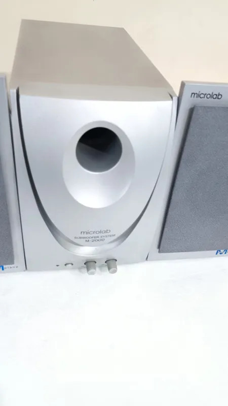 اسپیکر استوک Microlab M-2000 دو تکه | مناسب کامپیوتر، لپتاپ، موسیقی، فیلم و بازی