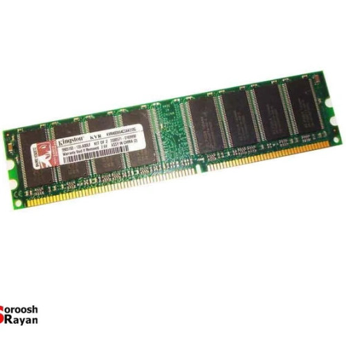 رم کامپیوتر Kingston DDR1 400MHz ظرفیت 1GB استوک | مناسب ارتقاء سیستمهای Pentium 4 و Athlon قدیمی
