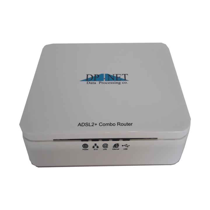 مودم روتر ADSL2+ دی پی نت مدل DP NET؛ اینترنتی پایدار با تک پورت اترنت و کلید مجزا