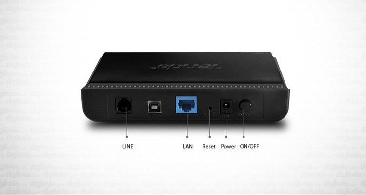 مودم روتر ADSL2+ بیسیم N300 تندا مدل D810R؛ اینترنت پایدار با تک پورت اترنت و آنتن خارجی
