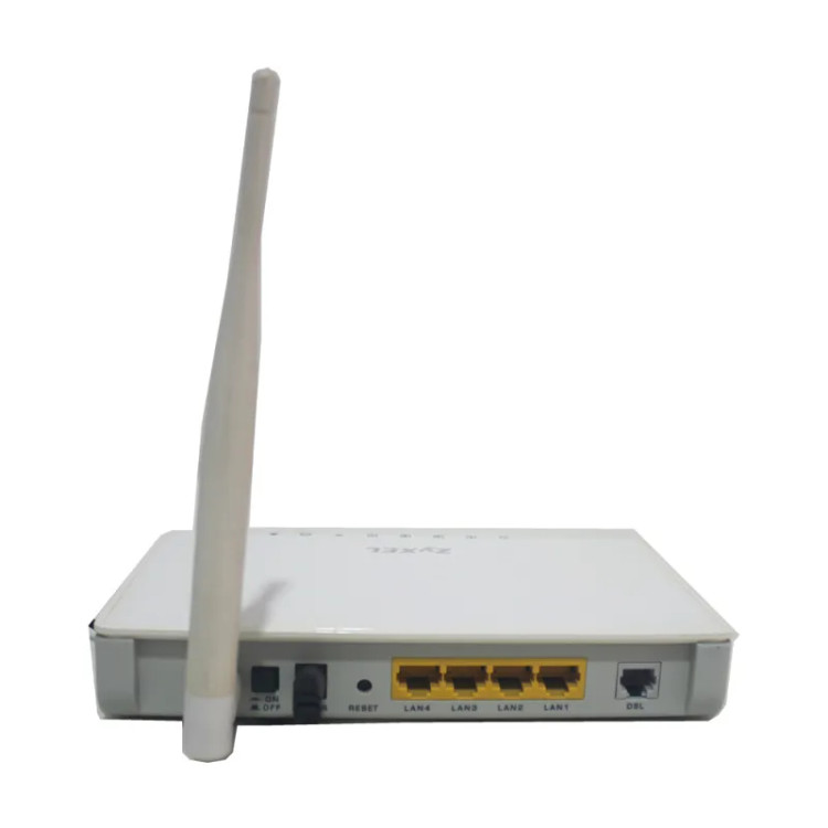 مودم روتر بیسیم ZyXEL P-660HW-T1 V3 استوک | مناسب اینترنت ADSL خانگی و اداری با 4 پورت LAN