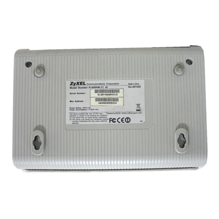 مودم روتر بیسیم ZyXEL P-660HW-T1 V3 استوک | مناسب اینترنت ADSL خانگی و اداری با 4 پورت LAN