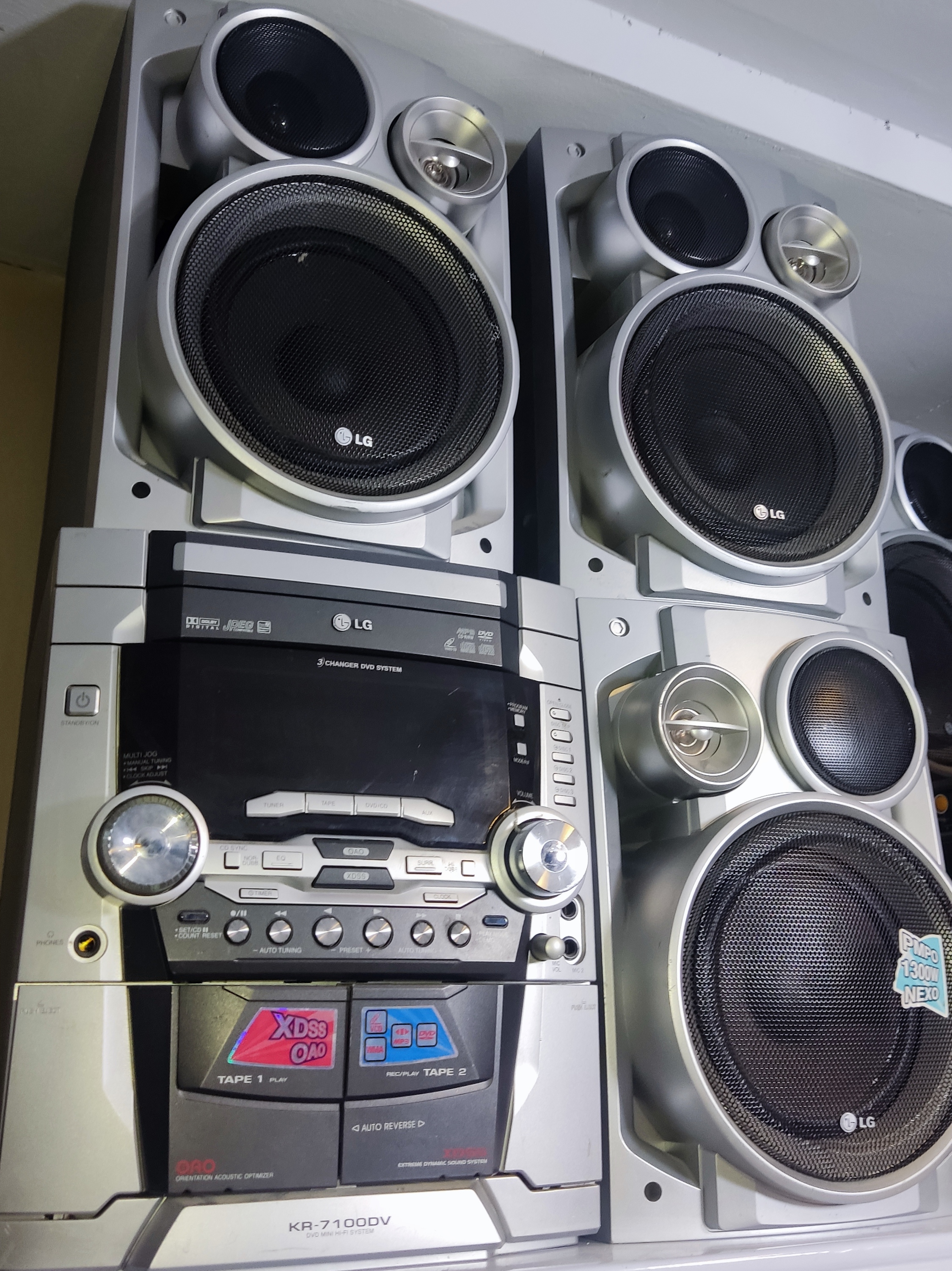 ضبط صوت LG KR-7100DV به همراه ۴ اسپیکر مناسب منزل و پخش موسیقی تست کامل مهلت تست ۷ روزه سلامت ۱۰۰٪ | آران پی سی