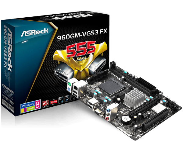 مادربرد DDR3 ASRock 960GM-VGS3 با CPU AMD Sempron X145 و فن اورجینال مناسب کامپیوتر اداری تست کامل مهلت تست ۷ روزه سلامت ۱۰۰٪ | آران پی سی