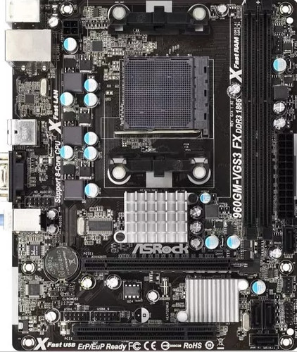 مادربرد DDR3 ASRock 960GM-VGS3 با CPU AMD Sempron X145 و فن اورجینال مناسب کامپیوتر اداری تست کامل مهلت تست ۷ روزه سلامت ۱۰۰٪ | آران پی سی