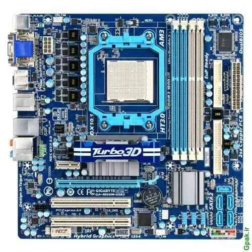 مادربرد Gigabyte GA-880GM-USB3 با CPU AMD Phenom II و فن اورجینال مناسب گیم و رندر تست کامل مهلت تست ۷ روزه سلامت ۱۰۰٪ | آران پی سی