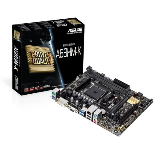 مادربرد ASUS A68HM-K با CPU AMD A4-4000 و فن اورجینال مناسب سیستم اداری و خانگی تست کامل مهلت تست ۷ روزه سلامت ۱۰۰٪ | آران پی سی