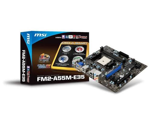 مادربرد MSI FM2-A55M-E33 با CPU AMD A4-5300 و فن اورجینال مناسب سیستم اداری و خانگی تست کامل مهلت تست ۷ روزه سلامت ۱۰۰٪ | آران پی سی