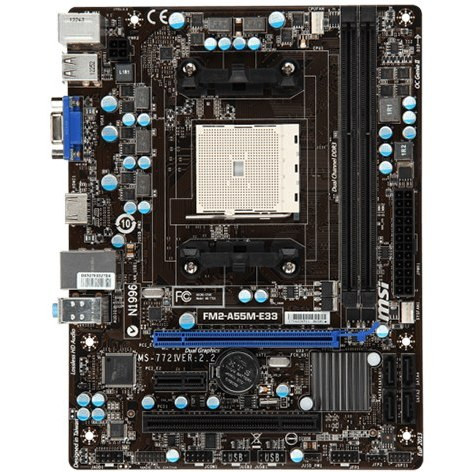 مادربرد ۳۲ گیگ رم ساپورت MSI A58M-E33 سوکت FM2+ مناسب ارتقاء سیستمهای AMD تست کامل مهلت تست ۷ روزه سلامت ۱۰۰٪ | آران پی سی