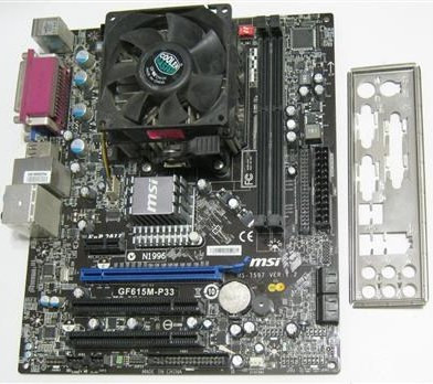 مادربرد MSI GF615M-P33 با CPU AMD Athlon II X2 250 و فن اورجینال مناسب سیستم اداری تست کامل مهلت تست ۷ روزه سلامت ۱۰۰٪ | آران پی سی