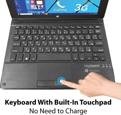 تبلت ویندوزی TouchMate TM-MID1050WKD همراه کیبورد مناسب کار و آموزش تست ۷ روزه استوک | آران پی سی