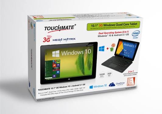 تبلت ویندوزی TouchMate TM-MID1050WKD همراه کیبورد مناسب کار و آموزش تست ۷ روزه استوک | آران پی سی