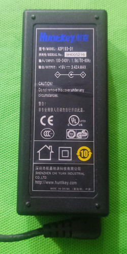 آداپتور استوک HUNTKEY ADP193-31 مخصوص لپتاپ Acer و eMachines، ۱۹ ولت ۳.۴۲ آمپر ۶۵ وات + ۱۰۰ درصد سلامت + ۷ روز مهلت تست | فروشگاه آران پی سی