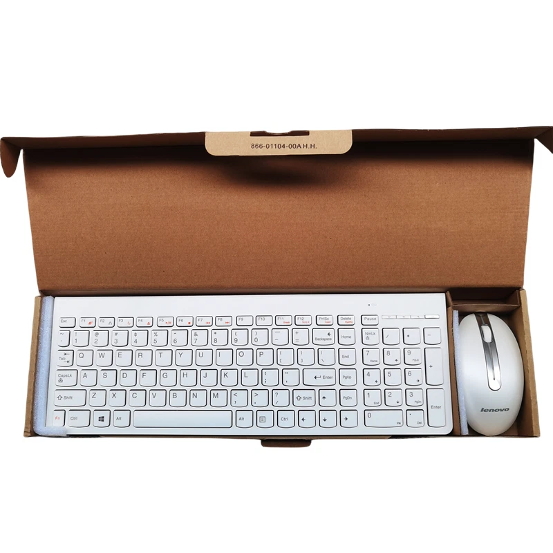 کیبورد و موس بی‌سیم استوک Lenovo SK-8861 با اتصال 2.4GHz و طراحی باریک + ۱۰۰ درصد سلامت + ۷ روز مهلت تست | فروشگاه آران پی سی