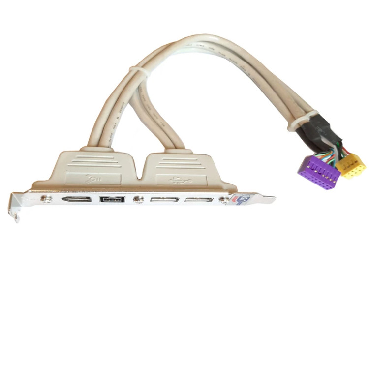 براکت پنل USB 2.0 و FireWire افزایش پورت پشت کیس و انتقال فیلم MiniDV تضمین سلامت فنی 7 روز مهلت تست | فروشگاه آران پی سی