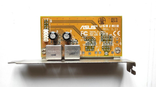 براکت پنل USB 2.0 استوک ASUS مدل USB/MIR Rev 1.11 افزایش پورت فلش، پرینتر، دانگل و هارد اکسترنال تضمین سلامت فنی مهلت تست | فروشگاه آران پی سی