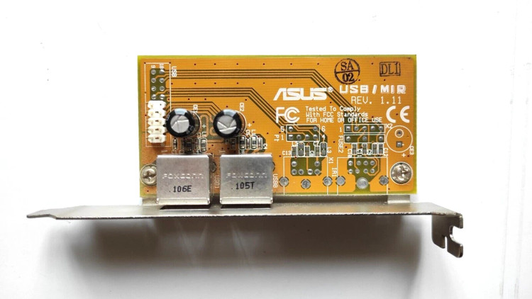براکت پنل USB 2.0 استوک ASUS مدل USB/MIR Rev 1.11 افزایش پورت فلش، پرینتر، دانگل و هارد اکسترنال تضمین سلامت فنی مهلت تست | فروشگاه آران پی سی